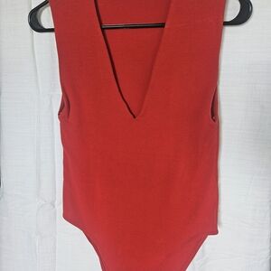 Zara Vibrant Red Top